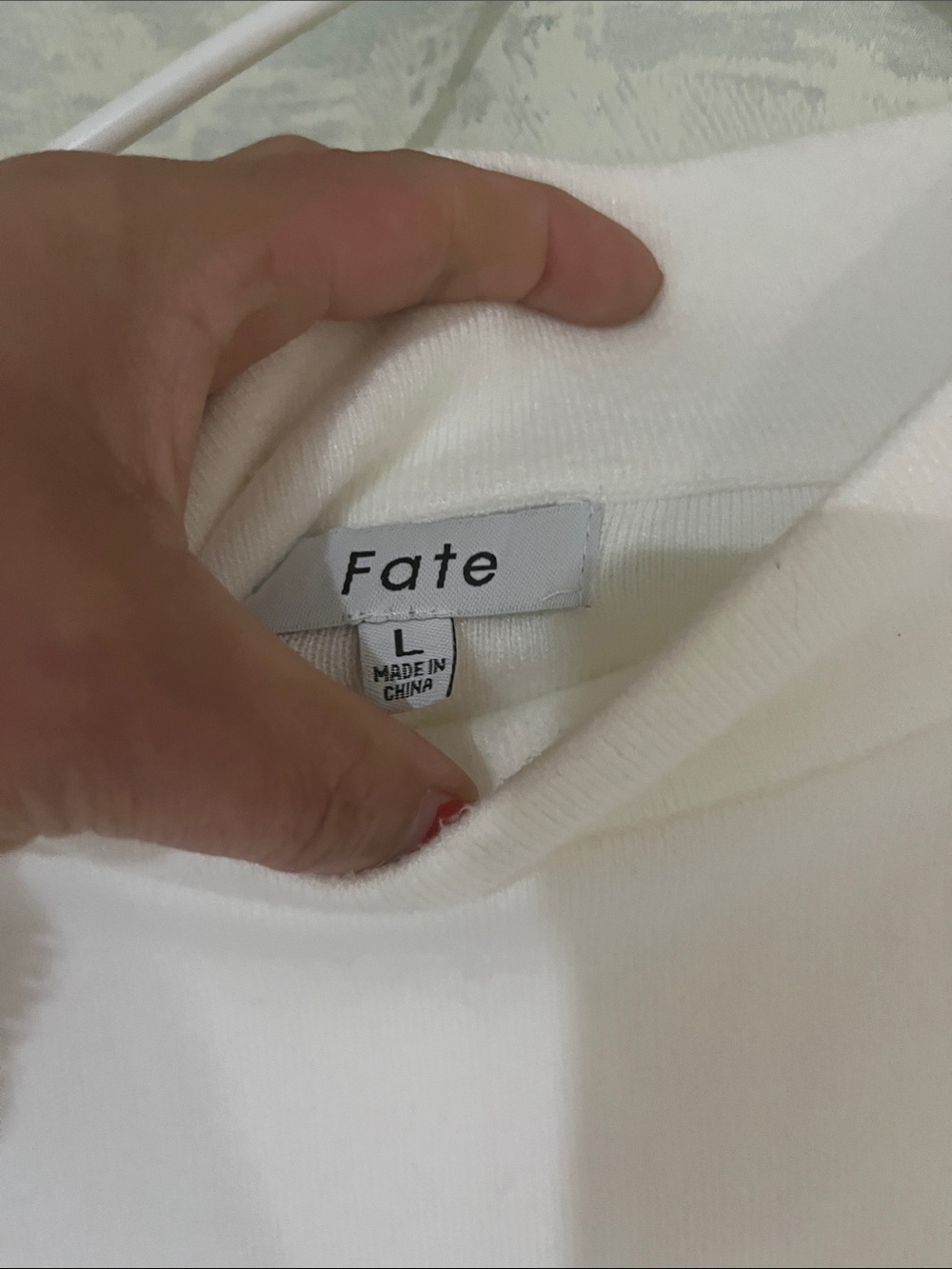 Fate Cream Crewneck Boxy Top - Picture 2 of 5